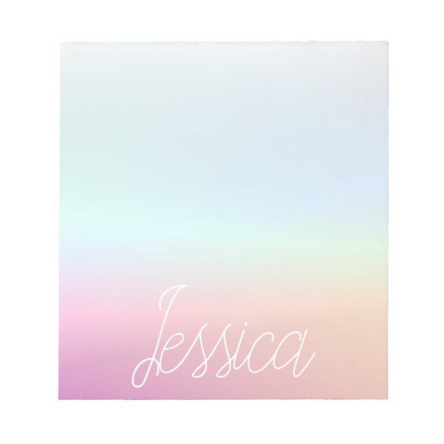 Cool Colourful Ombre Gradients & Your Script Notepad (Front)