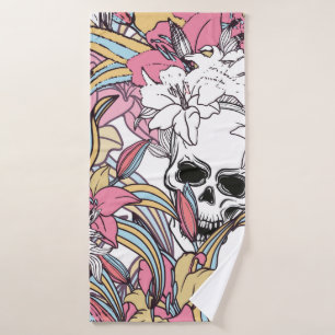 Cool colourful seamless Vintage pattern background Bath Towel