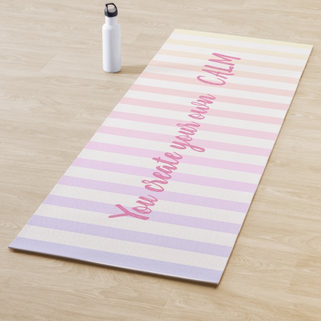 Cool Colourful  Stripes  -You Create Your Own Calm Yoga Mat (In Situ)