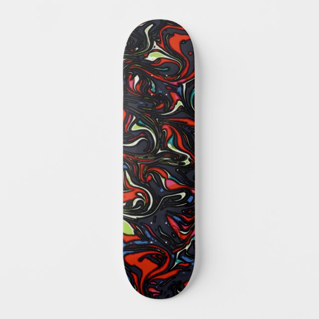 Cool Colourful Urban Abstract Street Art Inspired  Skateboard (Front)