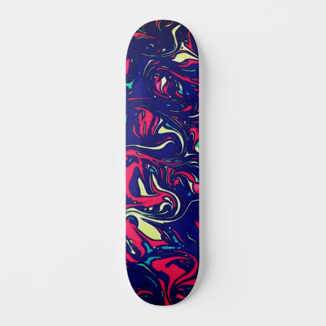 Cool Colourful Urban Abstract Street Art Inspired  Skateboard (Front)