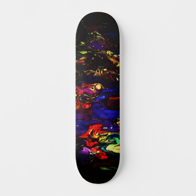 Cool Colourful Urban Abstract Street Art Inspired  Skateboard (Front)