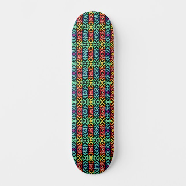 Cool Colourful Urban Street Art Graffiti Inspired  Skateboard (Front)