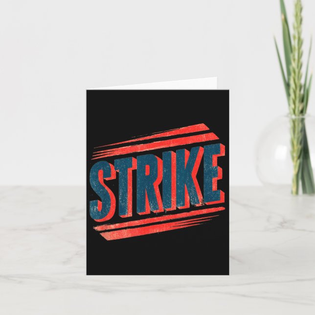 Cool Colours and Strike Speech Card (Front)