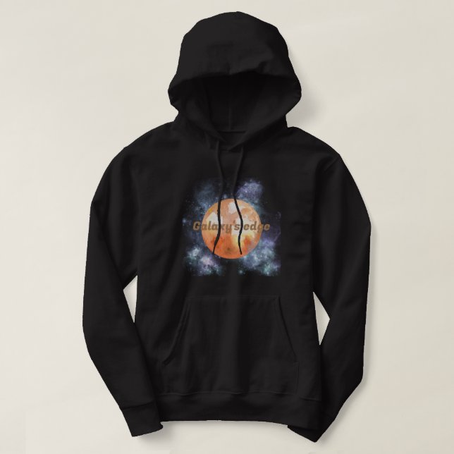 Cool colours Galaxy's edge l Orange and black Hoodie (Design Front)