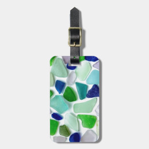 Cool Colours Sea Glass Travel Luggage Tag