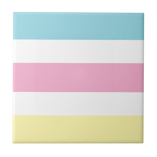 Cool Colours Stripes Tile (Front)