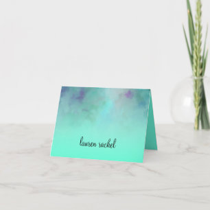 Cool Colours Thank You Note Card