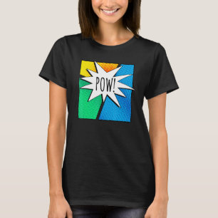 Cool Comic Book Colourful Pow Short Sleeve T-Shirt