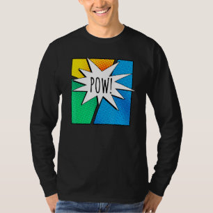 Cool Comic Book Colourful Pow Short Sleeve T-Shirt