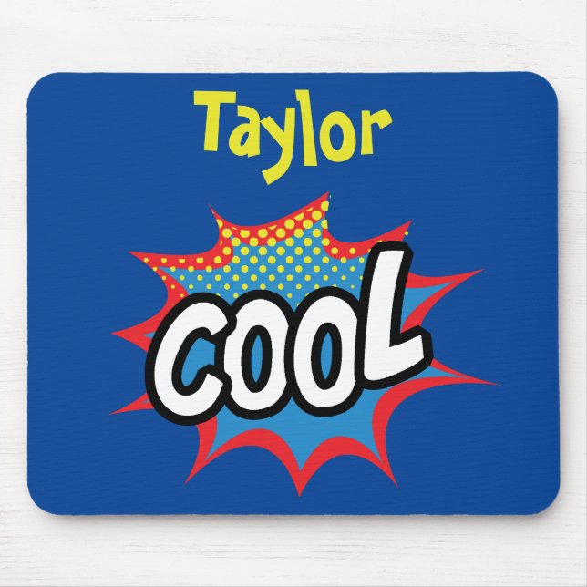 Cool Comic book theme Mouse Mat (Front)