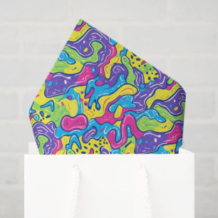 Cool comic graffiti tiled pattern  tissue paper