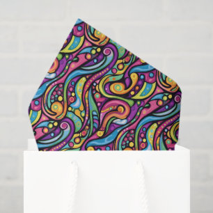 Cool comic graffiti tiled pattern tissue paper