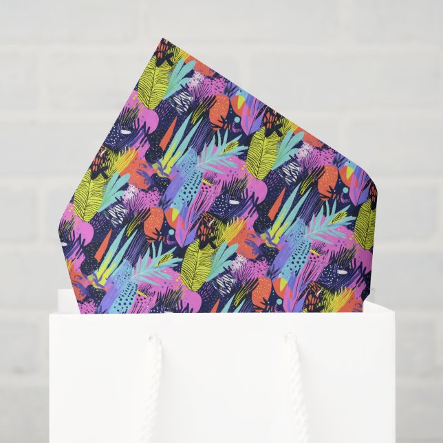Cool comic graffiti tiled pattern  tissue paper (Gift Bag)