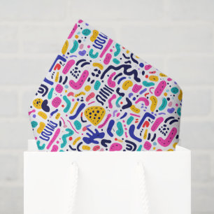 Cool comic graffiti tiled pattern  tissue paper