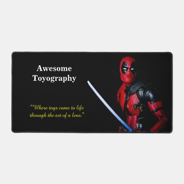 Cool Comic Toy Photography Desk Mat (Front)