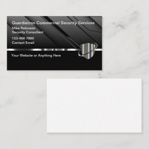 Cool Commercial Security Services Business Cards