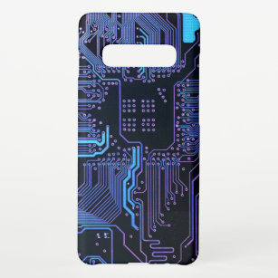 Cool Computer Circuit Board Blue Samsung Galaxy Case