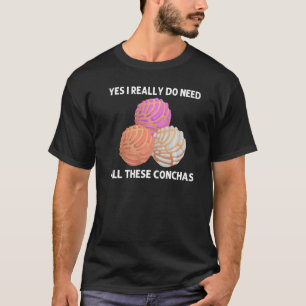 Cool Concha For Men Women Pan Dulce Latin Mexican  T-Shirt