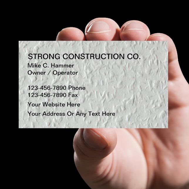 Cool Construction Business Cards (Creator Uploaded)
