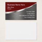 Cool Construction Business Cards Metallic Look