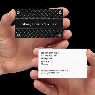 Cool Construction Masculine Business Cards