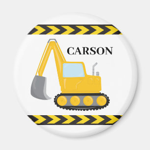 Cool Construction Vehicle Excavator Custom Kids Magnet