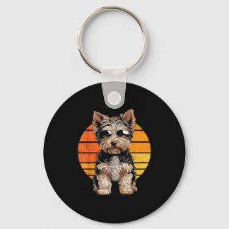 Cool cool yorkipoo mom dad gift vintage dog owners key ring