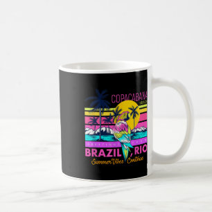 Cool Copacabana Beach Brazil Rio Summer Vibes Grap Coffee Mug