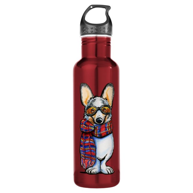 Cool Corgi 710 Ml Water Bottle (Front)