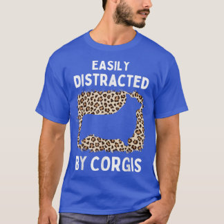 Cool corgi lovers dog design leopard girls c T-Shirt