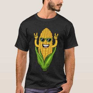 Cool Corn Art Men Women Farmer Dancing Corn On Cob T-Shirt