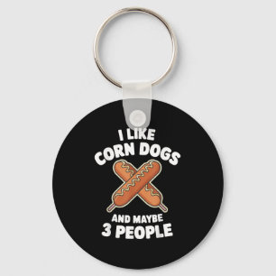 Cool Corn Dog Outfit For Men Women Corn Dog Lover  Key Ring