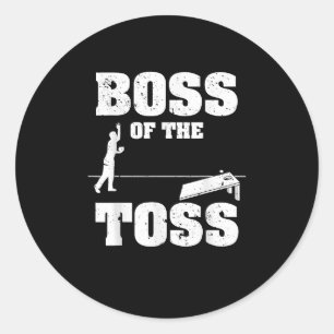 Cool Cornhole Cornhole Champion Cornhole Lover Classic Round Sticker