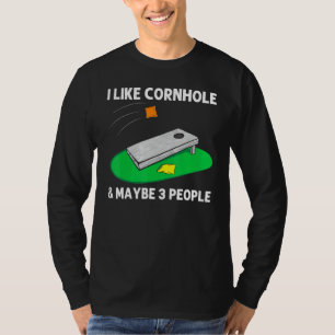 Cool Cornhole Design For Men Women Corn Bean Bag T T-Shirt