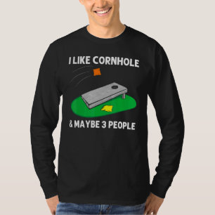Cool Cornhole Design For Men Women Corn Bean Bag T T-Shirt