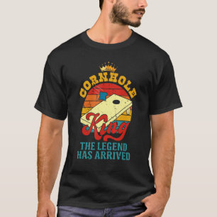 Cool Cornhole King For Cornhole Board Players Dad  T-Shirt