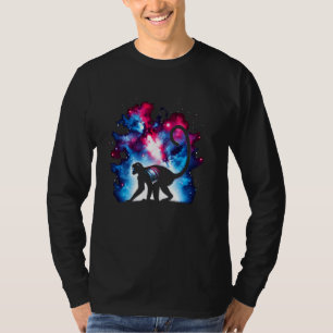 Cool Cosmic Colobus Monkey Galaxy Graphic Space Ar T-Shirt