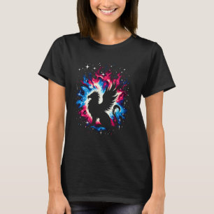 Cool Cosmic Griffin Galaxy Graphic Space Art T-Shirt