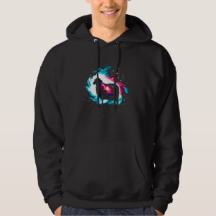 Cool Cosmic Sheep Galaxy Graphic Space Art Hoodie