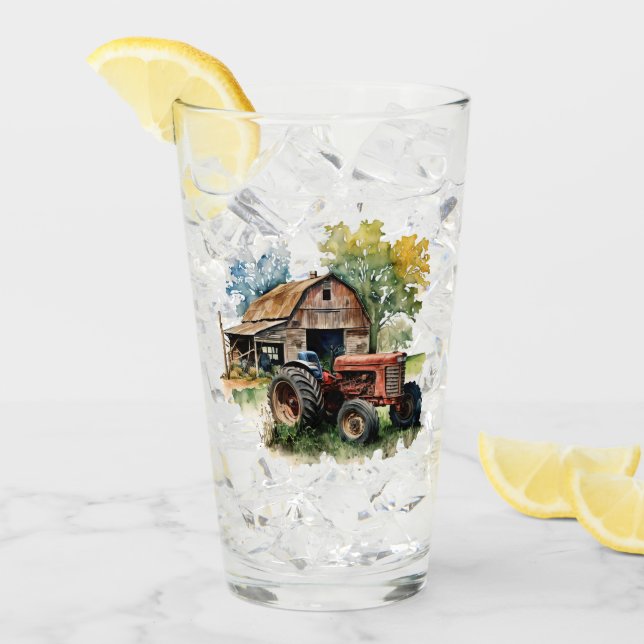 Cool Country tractor add text Glass (Front Ice)