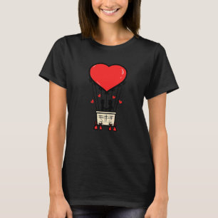 Cool Couple Heart Valentine's Day Romantic T-Shirt