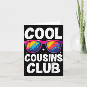 Cool Cousins Club Family Matching Funny Cousin Squ Card