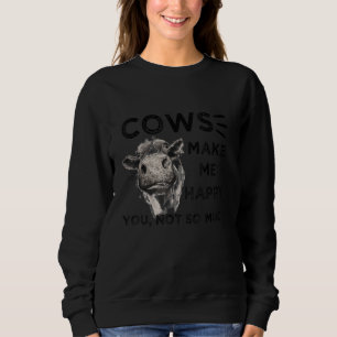 Cool Cow For Men Women Cow Farmer Dairy Cows Farm Sweatshirt