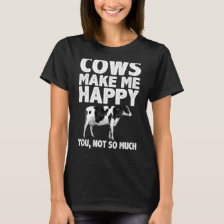 Cool Cow For Men Women Cow Farmer Dairy Cows Farm  T-Shirt