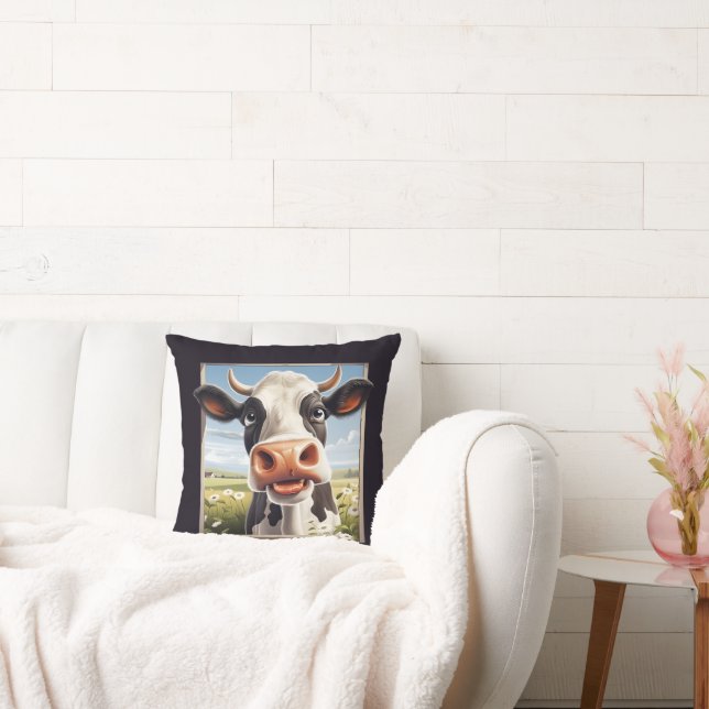 Cool cow lovers farm animal  cushion (Couch)