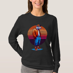 Cool Cow Modern Urban Style Sunset Retro Art T-Shirt