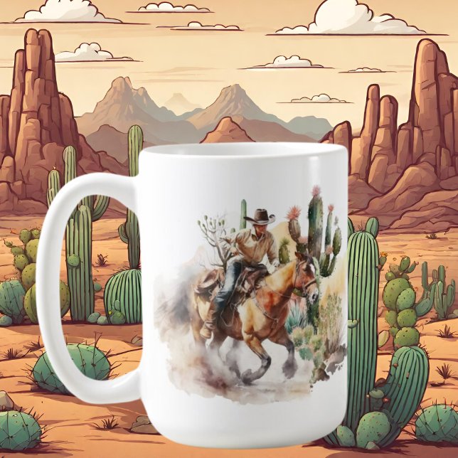 cool cowboy lovers add monogram  coffee mug (Creator Uploaded)