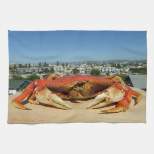 Cool Crab Kitchen Towel! Tea Towel