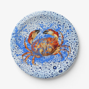 Cool Crab Paper Plate